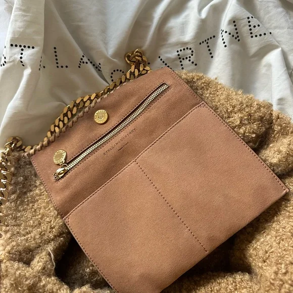 Stella McCartney Gold Chain Tan Shoulder Bag - Picture 5 of 16